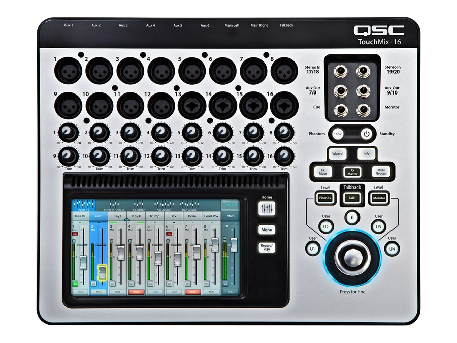 QSC - TouchMix 16 - kompaktowy mixer cyfrowy QSC - TouchMix 16 - kompaktowy mixer cyfrowy