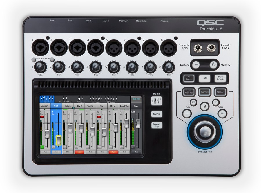 QSC - TouchMix 8 - kompaktowy mixer cyfrowy QSC - TouchMix 8 - kompaktowy mixer cyfrowy