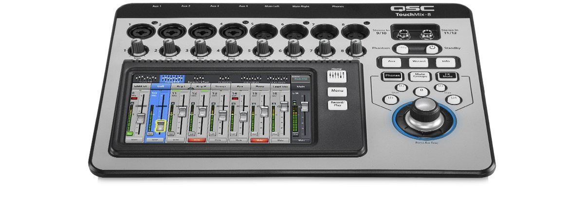 QSC - TouchMix 8 - kompaktowy mixer cyfrowy QSC - TouchMix 8 - kompaktowy mixer cyfrowy