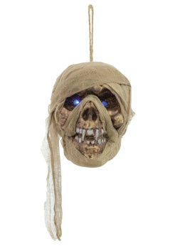 EUROPALMS - Dekoracja na Halloween Czaszka Mumia 15cm - dystrybucja Europalms