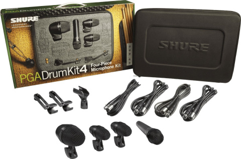 Shure PGADRUMKIT4 zestaw mikrofonów do perkusji