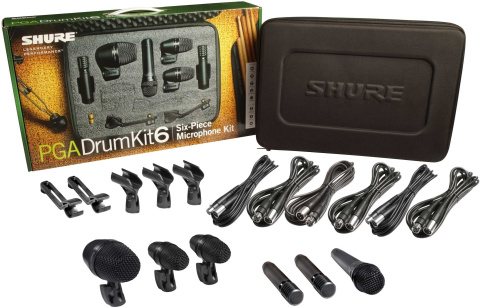 Shure PGADRUMKIT6 zestaw mikrofonów do perkusji