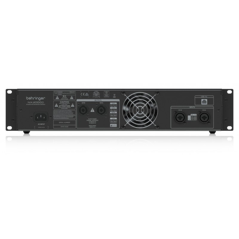 BEHRINGER NX3000D - cyfrowy wzmacniacz mocy 3000W z DSP BEHRINGER NX3000D - cyfrowy wzmacniacz mocy 3000W z DSP