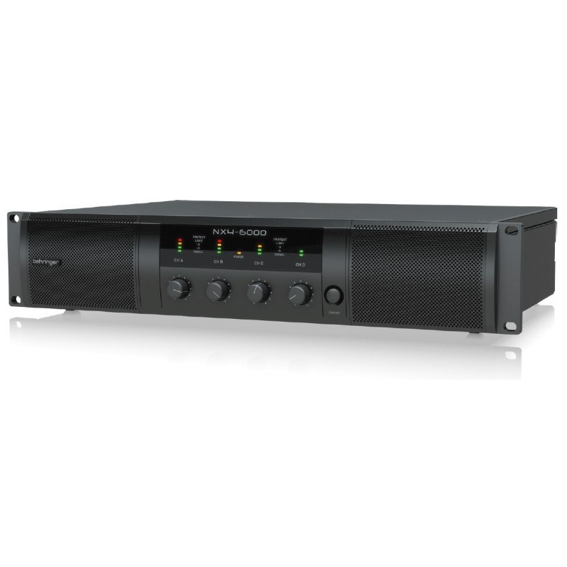 BEHRINGER NX4-6000 - cyfrowy wzmacniacz mocy 6000 W z 4 kanałami BEHRINGER NX4-6000 - cyfrowy wzmacniacz mocy 6000 W z 4 kanałami
