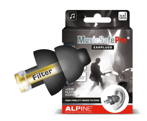 ALPINE Musicsafe Pro Black - zatyczki muzyczne ALPINE Musicsafe Pro Black - zatyczki muzyczne