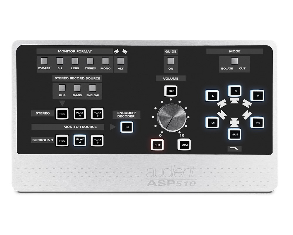Audient ASP510 - kontroler monitorów dla dźwięku przestrzennego Audient ASP510 - kontroler monitorów dla dźwięku przestrzennego