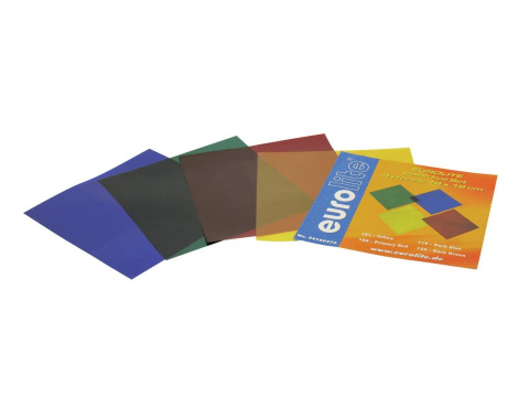 EUROLITE - Filtr folia 19x19cm zestaw, cztery kolory - Dystrybutor Eurolite