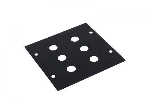 Eurolite - Panel frontowy 2 U f. 6x gniazdo 6.3mm 88x88mm Eurolite - Panel frontowy 2 U f. 6x gniazdo 6.3mm 88x88mm