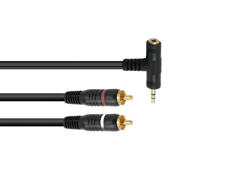 3.5mm jack stereo/2xRCA 1.5m Omnitronic