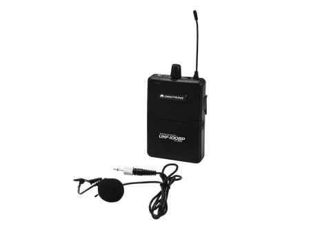 Bodypack/nadajnik OMNITRONIC UHF-100 BP 823,5MHz (szary) Bodypack/nadajnik OMNITRONIC UHF-100 BP 823,5MHz (szary)