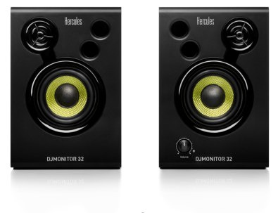 Hercules DJ Monitor 32 - Aktywne monitory odsłuchowe RMS 2 x 15 W Hercules DJ Monitor 32 - Aktywne monitory odsłuchowe RMS 2 x 15 W