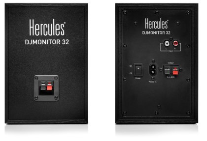 Hercules DJ Monitor 32 - Aktywne monitory odsłuchowe RMS 2 x 15 W Hercules DJ Monitor 32 - Aktywne monitory odsłuchowe RMS 2 x 15 W