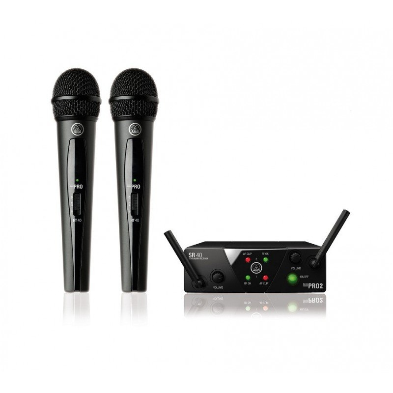 Zestaw bezprzewodowy AKG WMS 40 mini dual Vocal Set US25 A/C Zestaw bezprzewodowy AKG WMS 40 mini dual Vocal Set US25 A/C