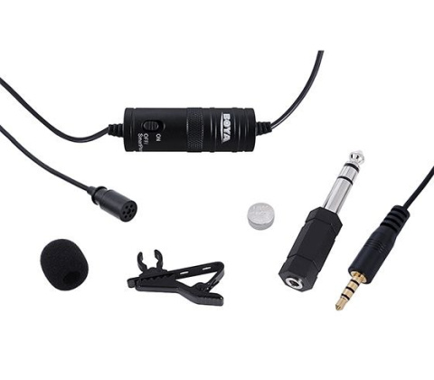 BOYA BY-M1 Uniwersalny mikrofon krawatowy smartfon, aparat BOYA BY-M1 Uniwersalny mikrofon krawatowy smartfon, aparat
