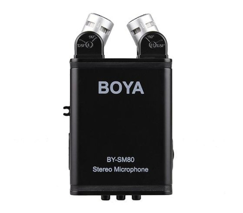 BOYA BY-SM80 Wysokiej jakości mikrofon stereo XY do kamer i lustrzanek BOYA BY-SM80 Wysokiej jakości mikrofon stereo XY do kamer i lustrzanek