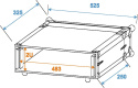 Omnitronic - Kufer transportowy Effect rack CO DD, 2U, 24cm
