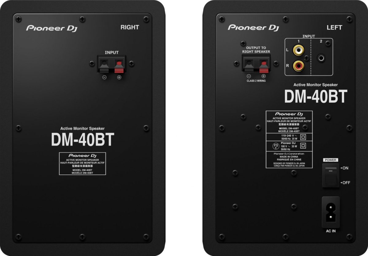 PIONEER DM-40BT- aktywne monitory odsłuchowe Bluetooth PIONEER DM-40BT- aktywne monitory odsłuchowe Bluetooth
