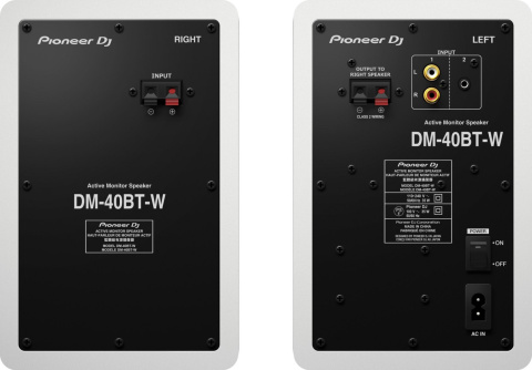 PioneerDJ DM-40BT-W aktywne monitory DJ Bluetooth PioneerDJ DM-40BT-W aktywne monitory DJ Bluetooth