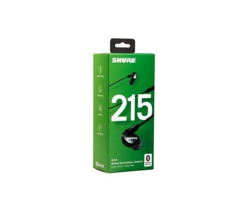Słuchawki dokanałowe Shure SE 215BT1 blk Słuchawki dokanałowe Shure SE 215BT1 blk