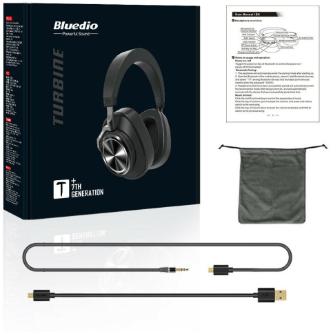 Słuchawki bezprzewodowe BLUEDIO T7 PLUS bluetooth 5.0 Słuchawki bezprzewodowe BLUEDIO T7 PLUS bluetooth 5.0