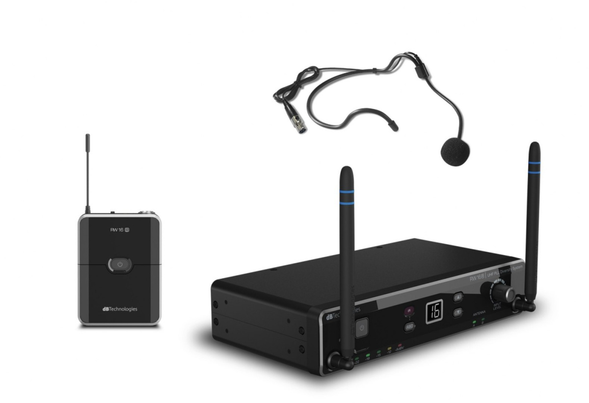 dBTechnologies RW 16BS bezprzewodowy zestaw z mikrofonem nagłownym dBTechnologies RW 16BS bezprzewodowy zestaw z mikrofonem nagłownym