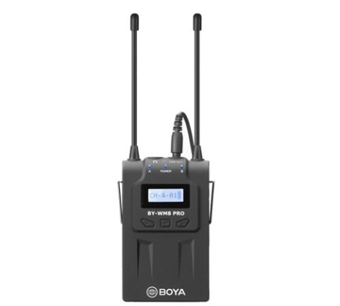 BOYA BY-WM8 PRO-K1 to bezprzewodowy zestaw mikrofon krawatowy z nadajnikiem oraz odbiornik do kamer, aparatów BOYA BY-WM8 PRO-K1 to bezprzewodowy zestaw mikrofon krawatowy z nadajnikiem oraz odbiornik do kamer, aparatów