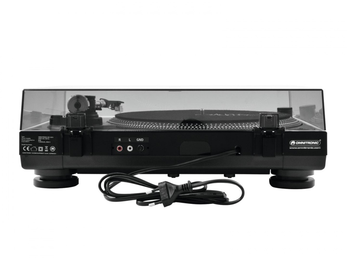 Gramofon Omnitronic BD 1320 Czarny Gramofon Omnitronic BD 1320 Czarny