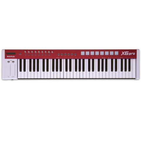 MIDIPLUS- X6 PRO Klawiatura sterująca - kontroler USB / MIDI z półważoną klawiaturą