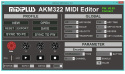 MIDIPLUS- AKM 322 Klawiatura sterująca - kontroler USB / MIDI z 32 mini klawiszami