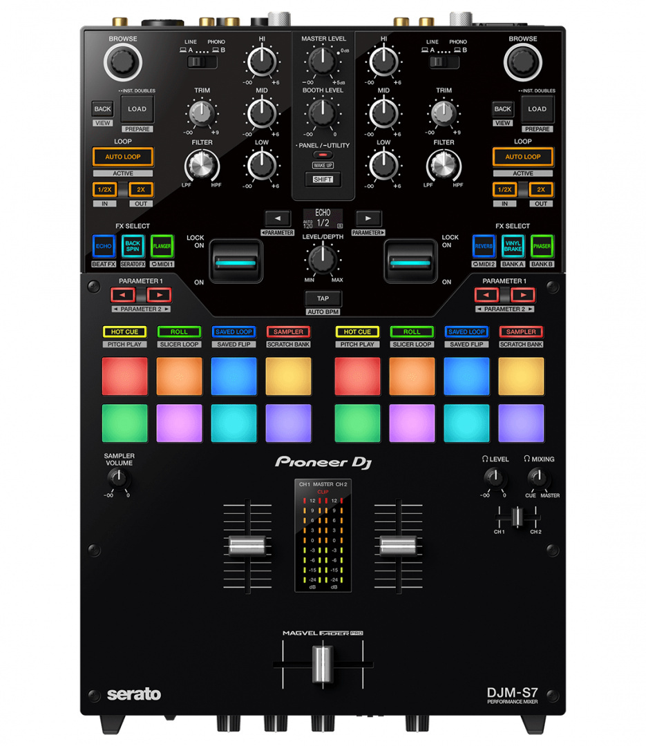 PioneerDJ - DJM-S7, 2 - kanałowy mikser bitewny PioneerDJ - DJM-S7, 2 - kanałowy mikser bitewny