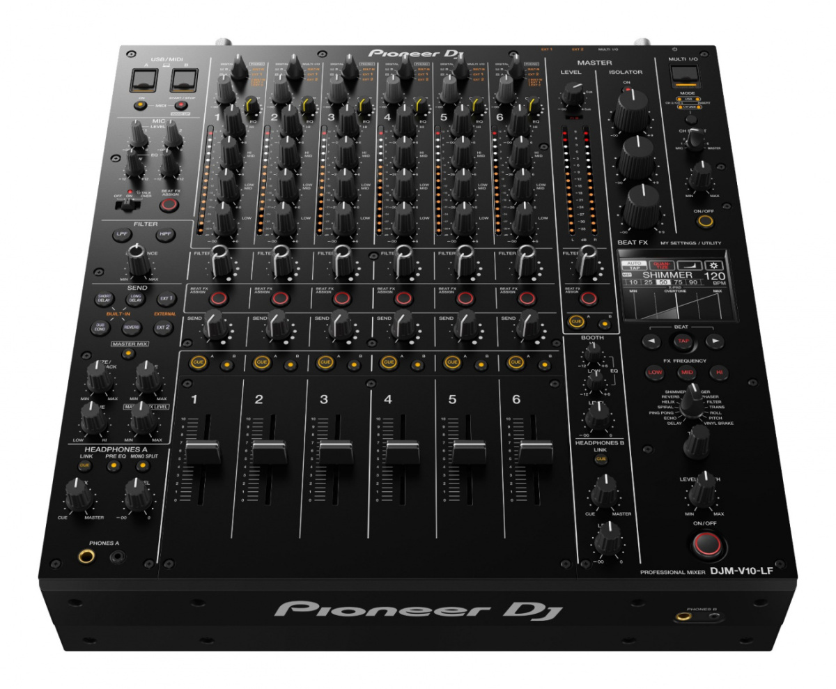 PioneerDJ DJM-V10-LF 6-kanałowy profesjonalny mikser dla DJ-ów z suwakami 60mm PioneerDJ DJM-V10-LF 6-kanałowy profesjonalny mikser dla DJ-ów z suwakami 60mm