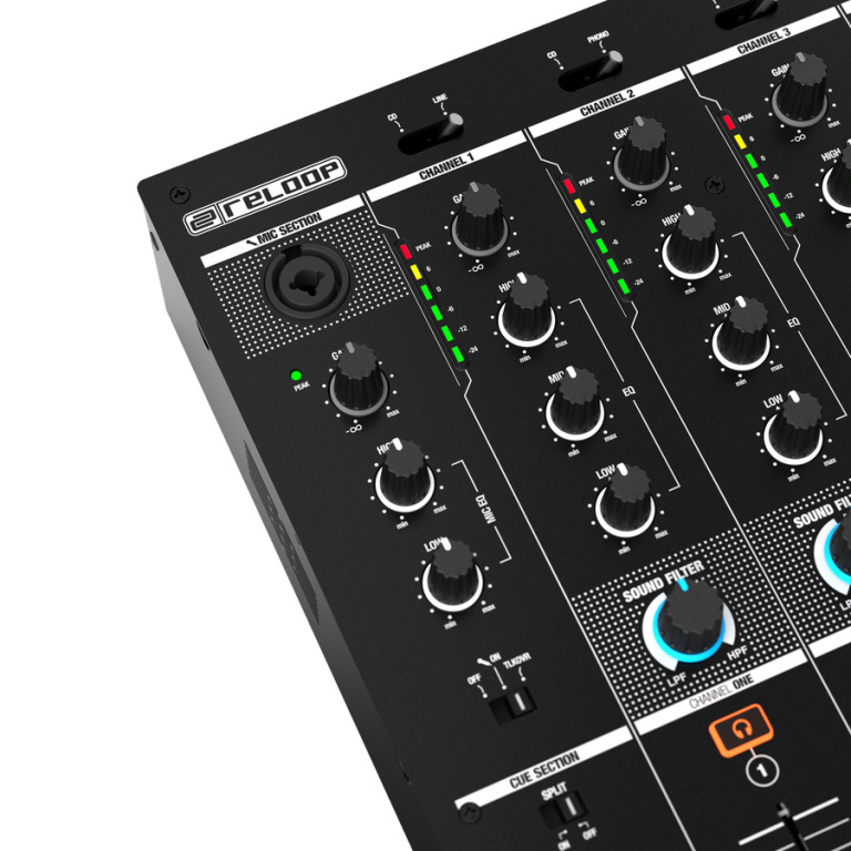 Reloop RMX-44 BT 4-kanałowy mikser klubowy Bluetooth Reloop RMX-44 BT 4-kanałowy mikser klubowy Bluetooth