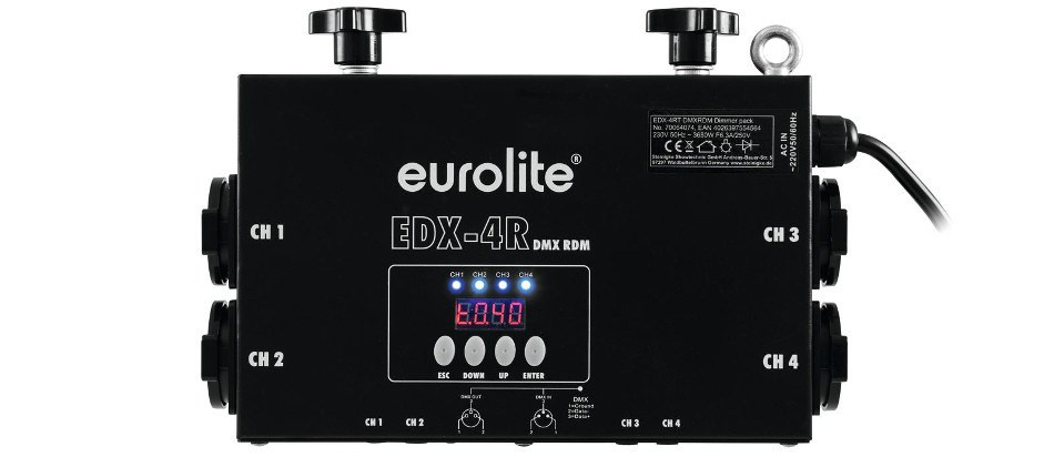 EUROLITE - DIMMER EDX-4RT dmx rdm truss dimmer pack EUROLITE - DIMMER EDX-4RT dmx rdm truss dimmer pack