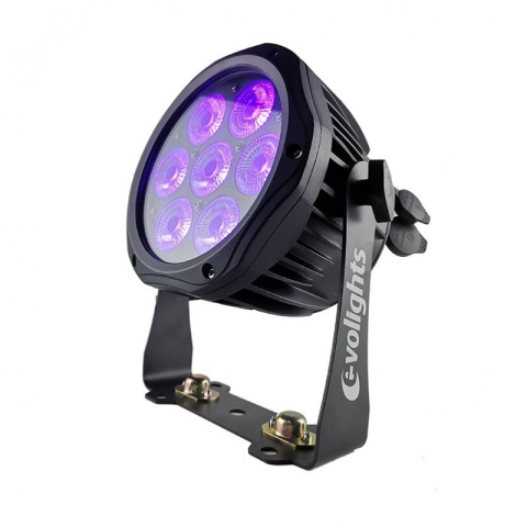 EVOLIGHTS GLACIER 7 LED PAR 7x10W RGBWA-UV IP65