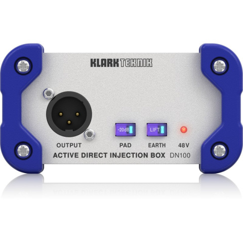 Klark Teknik DN100 V2 DI-Box aktywny o poszerzonym zakresie dynamiki Klark Teknik DN100 V2 DI-Box aktywny o poszerzonym zakresie dynamiki