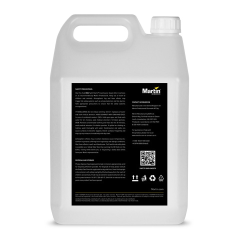 MARTIN JEM - płyn do ciężkiego dymu Low Fog Fluid, High Density 5L MARTIN JEM - płyn do ciężkiego dymu Low Fog Fluid, High Density 5L
