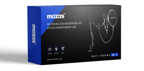 Mikrofonowy zestaw USB MOZOS MKIT-700PRO Mikrofonowy zestaw USB MOZOS MKIT-700PRO