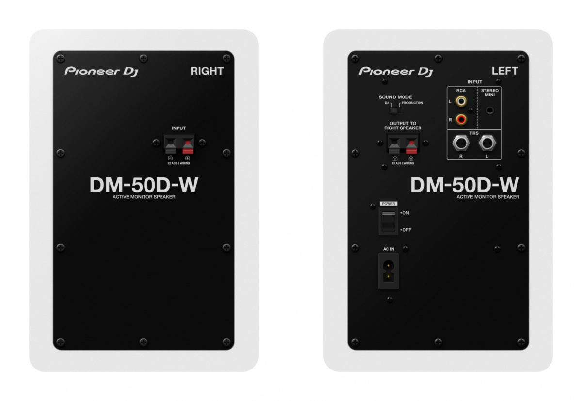 PioneerDJ DM-50D white monitory DJ PioneerDJ DM-50D white monitory DJ