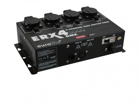 4-kanałowy switch pack EUROLITE ERX-4 DMX 4-kanałowy switch pack EUROLITE ERX-4 DMX