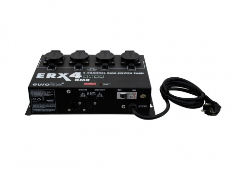 4-kanałowy switch pack EUROLITE ERX-4 DMX 4-kanałowy switch pack EUROLITE ERX-4 DMX