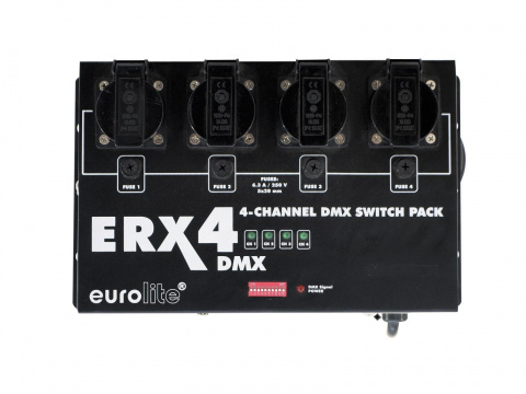 4-kanałowy switch pack EUROLITE ERX-4 DMX 4-kanałowy switch pack EUROLITE ERX-4 DMX