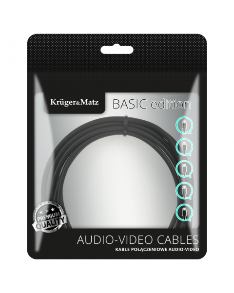 Kabel 2RCA-2RCA 1.8m Kruger&Matz Basic Kabel 2RCA-2RCA 1.8m Kruger&Matz Basic