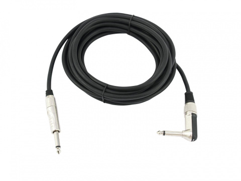 Kabel kątowy OMNITRONIC Jack 6,3 mono 1x 90° 5m bk Kabel kątowy OMNITRONIC Jack 6,3 mono 1x 90° 5m bk