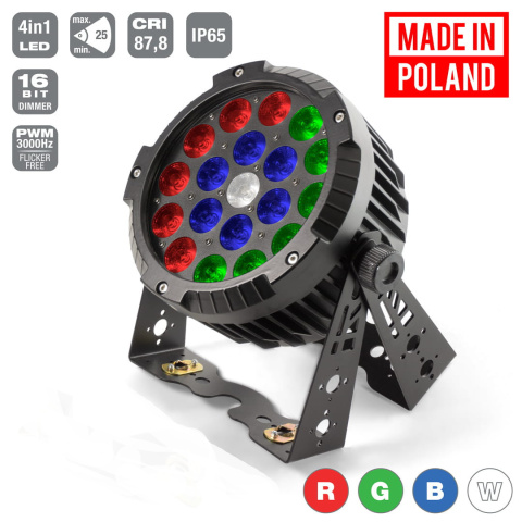 LED PAR 64 19x10W RGBW 4in1 IP65 mk2 Alu Housing PowerCon True Sockets