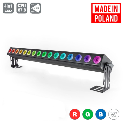 LED WASHER 16x10W RGBW 4in1, 16 SECTIONS 45° BEAM ANGLE mk2 LED WASHER 16x10W RGBW 4in1, 16 SECTIONS 45° BEAM ANGLE mk2