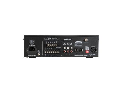 OMNITRONIC CPZ-120P - 4-strefowy monofoniczny wzmacniacz miksujący PA, odtwarzacz MP3, Bluetooth, przełączanie stref, 120 W OMNITRONIC CPZ-120P - 4-strefowy monofoniczny wzmacniacz miksujący PA, odtwarzacz MP3, Bluetooth, przełączanie stref, 120 W