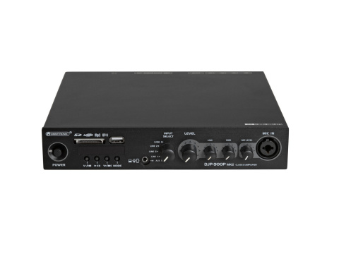 OMNITRONIC DJP-900P MK2 Class D wzmacniacz miksujący z odtwarzaczem + Bluetooth OMNITRONIC DJP-900P MK2 Class D wzmacniacz miksujący z odtwarzaczem + Bluetooth
