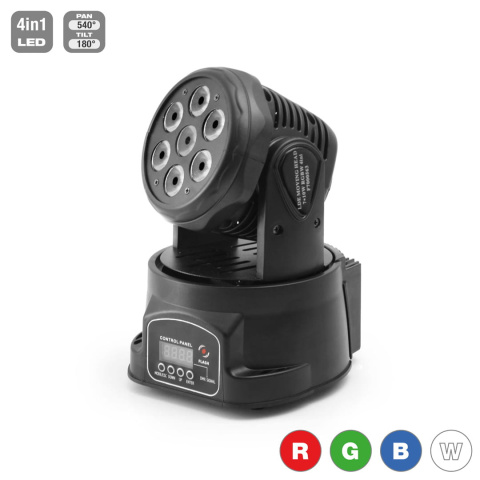 Ruchoma głowica LED MH 7x10 RGBW 4in1 Ruchoma głowica LED MH 7x10 RGBW 4in1