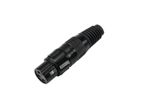 Wtyk XLR OMNITRONIC żeński 3pin czarna obudowa Wtyk XLR OMNITRONIC żeński 3pin czarna obudowa