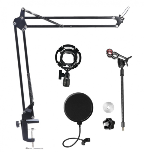 ZESTAW STUDYJNY DO MIKROFONU POP-FILTR SHOCK-MOUNT ZESTAW STUDYJNY DO MIKROFONU POP-FILTR SHOCK-MOUNT